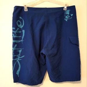 Mens salt live board shorts blue size 30 waist